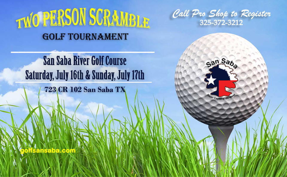 Two Person Scramble Golf Tournament San Saba Texas